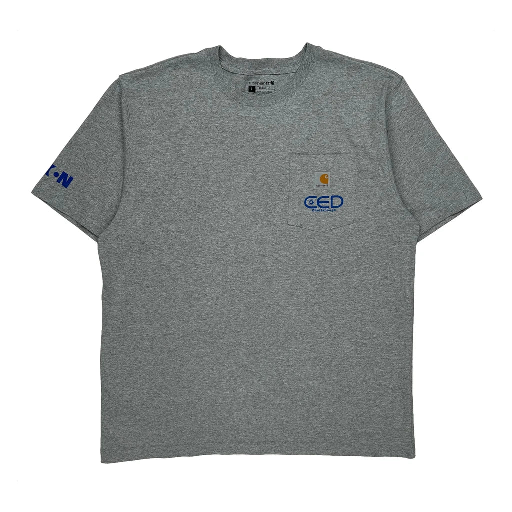 10 Year Anniversary Carhartt Graphic T-Shirt - Large Grey Cotton