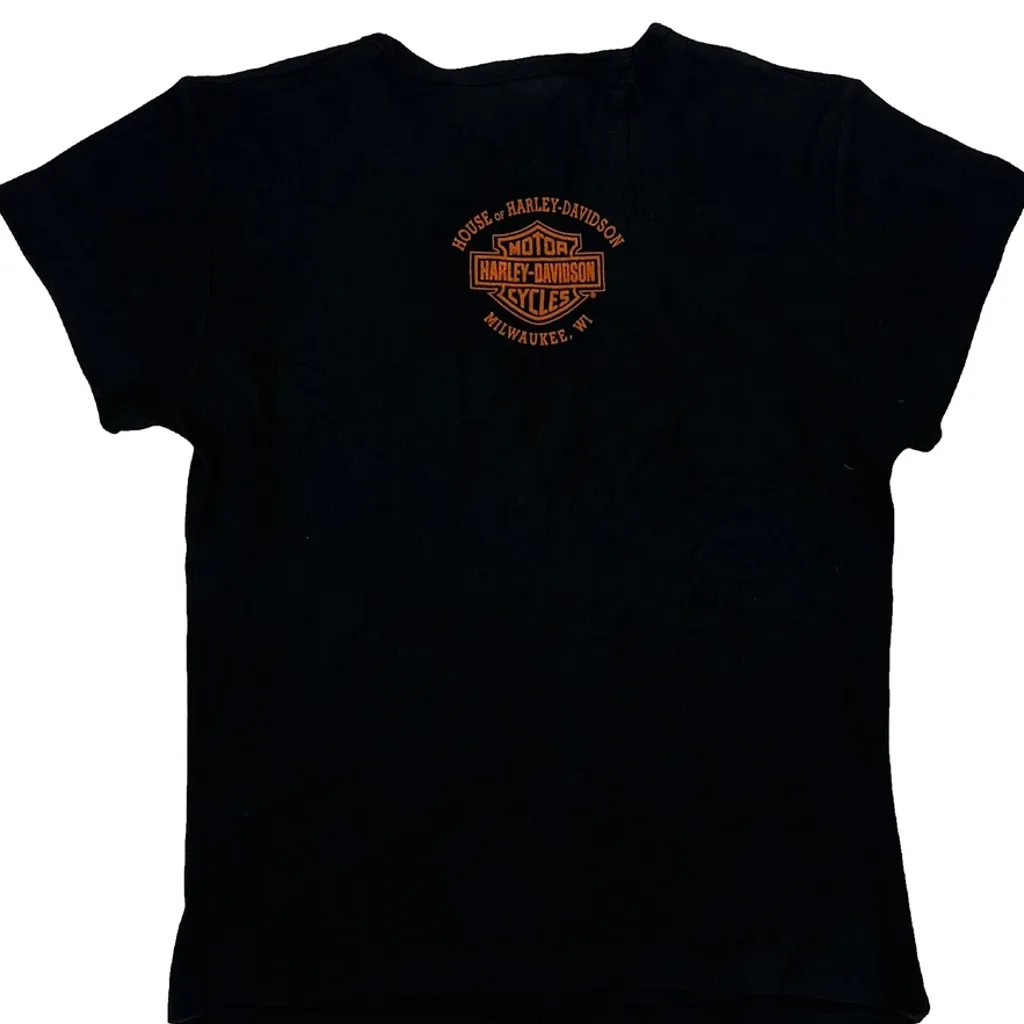 100 Years Of Excellence Harley Davidson Graphic T-Shirt - Medium Black Cotton - Image 7