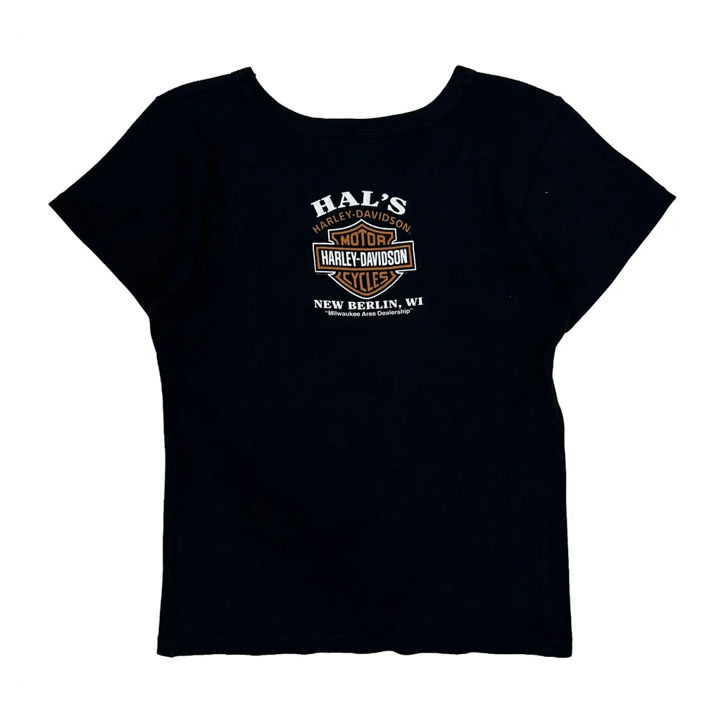 105Th Anniversary Harley Davidson Graphic T-Shirt - Large Black Cotton - Image 2