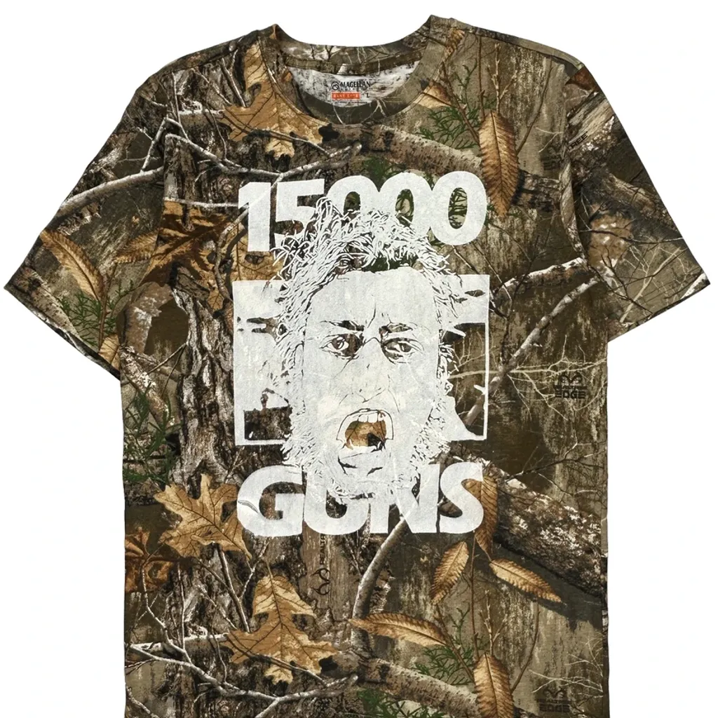1500 Guns Unbranded Camo T-Shirt - Large Camo Cotton - Image 4