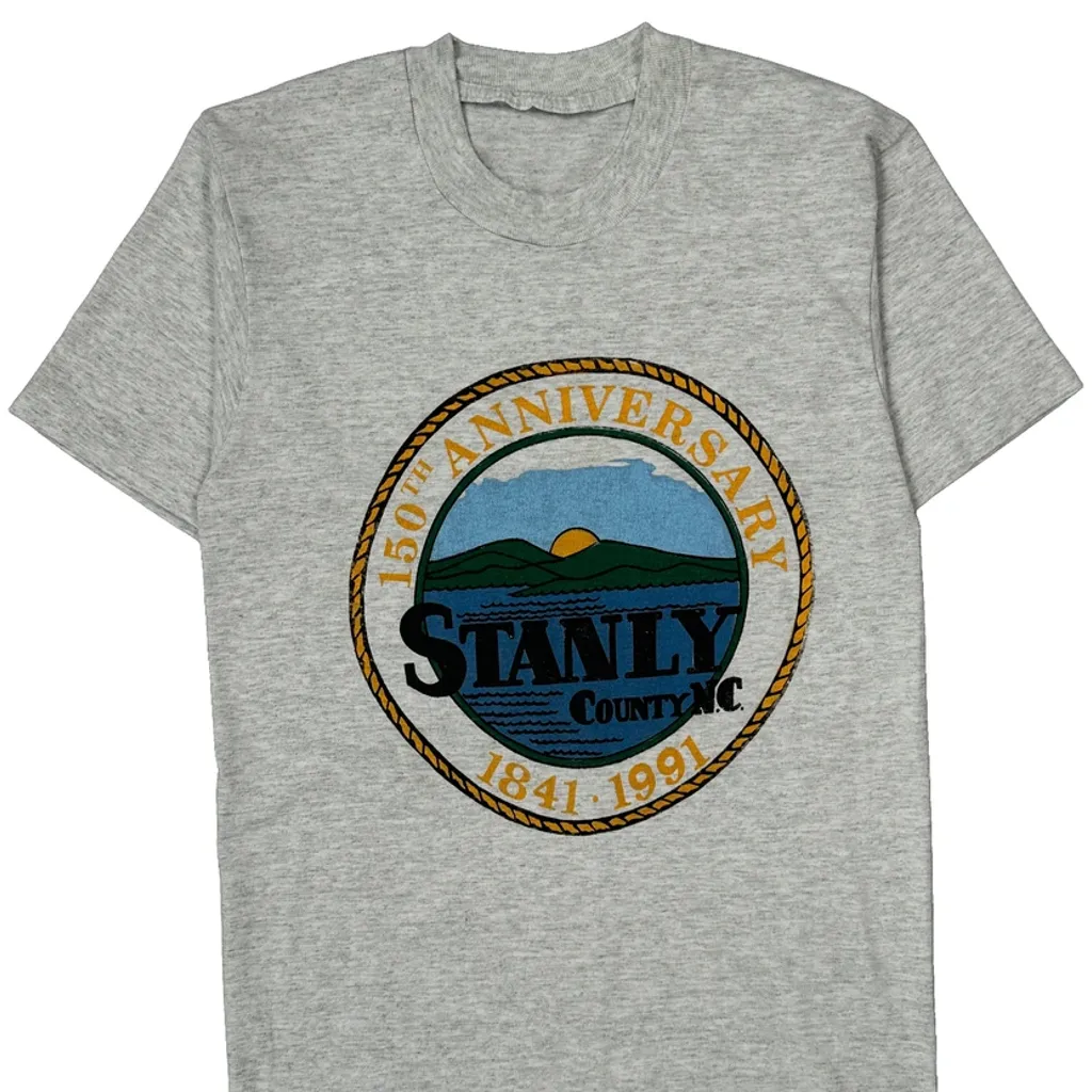 150Th Anniversary Unbranded Single Stitch T-Shirt - XS Grey Cotton - Image 4