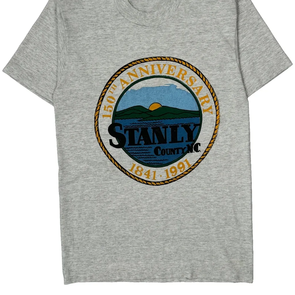 150Th Anniversary Unbranded Single Stitch T-Shirt - XS Grey Cotton - Image 5