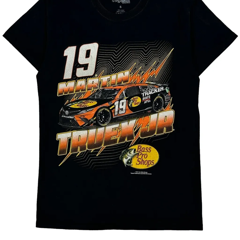 19 Martin Truex Jr Nascar T-Shirt - Small Black Cotton - Image 4