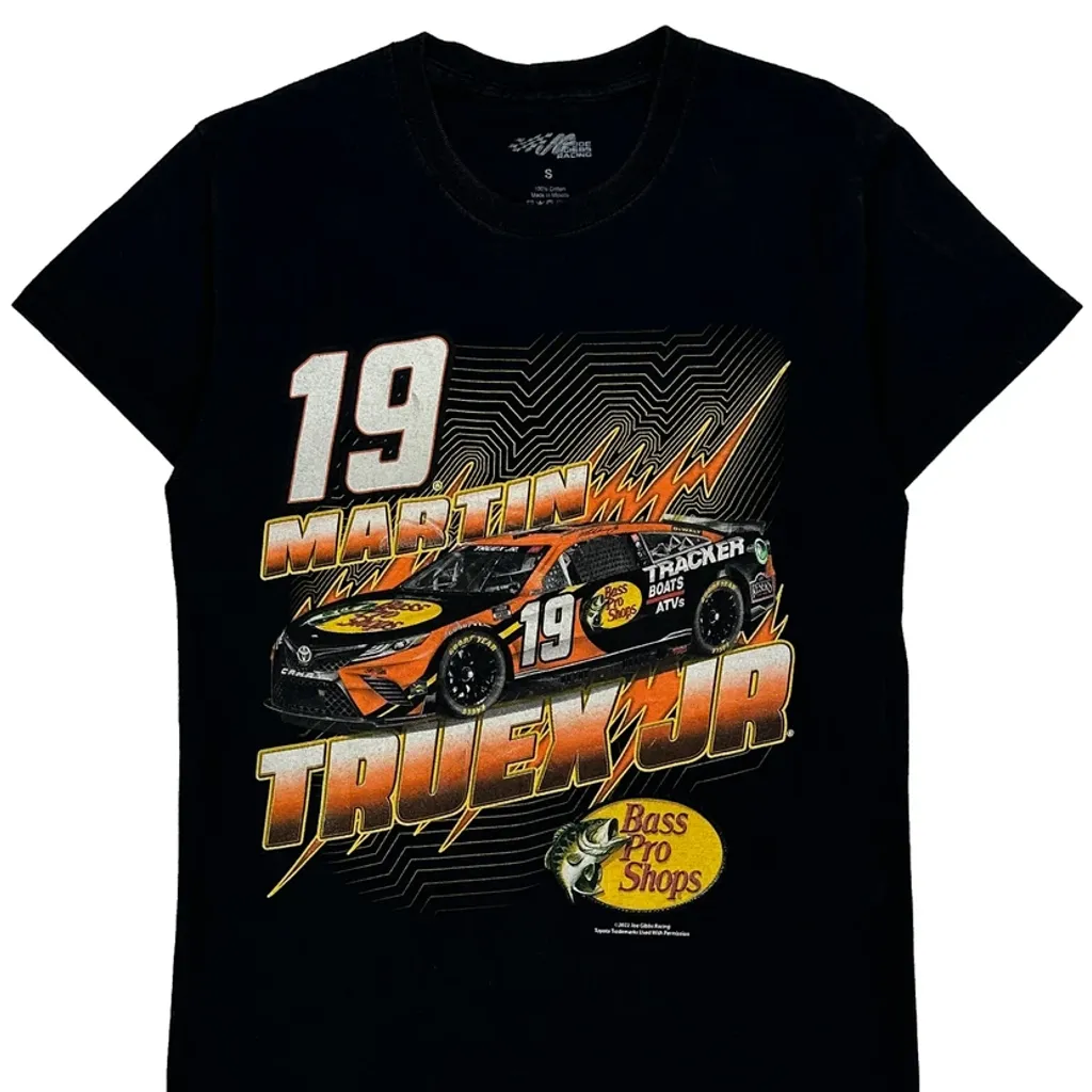 19 Martin Truex Jr Nascar T-Shirt - Small Black Cotton - Image 5