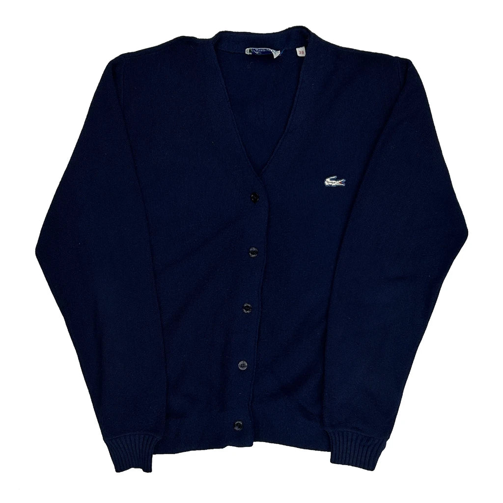 1960S Vintage Haymaker Lacoste Cardigan - Small Navy Wool