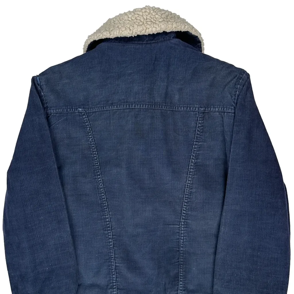 1970S Wrangler Sherpa Lined Cord Jacket - XL Blue Corduroy - Image 6