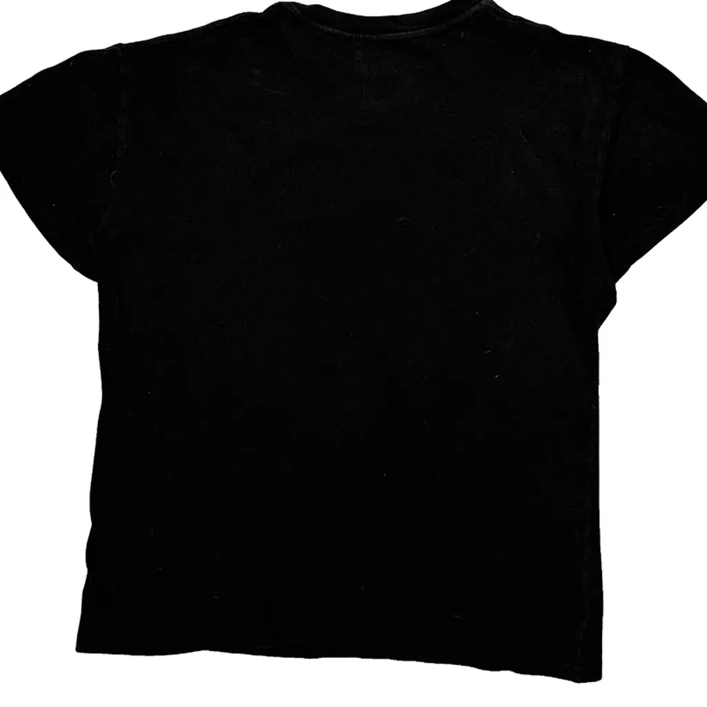1975 US Tour Rolling Stones Band T-Shirt - Small Black Cotton - Image 7