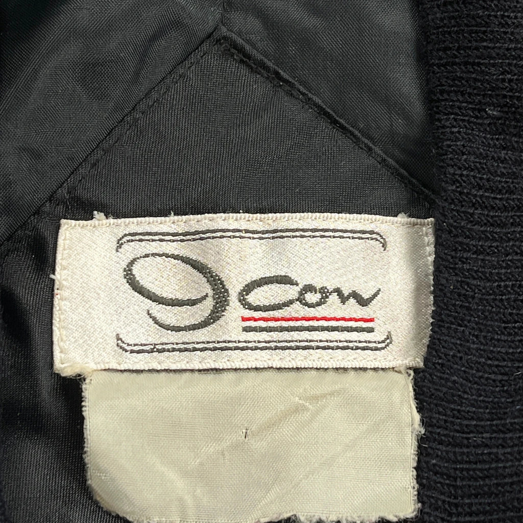 1980S San Francisco 9 Con Graphic Souvenir Satin Varsity Jacket - No Size Black Nylon - Image 4
