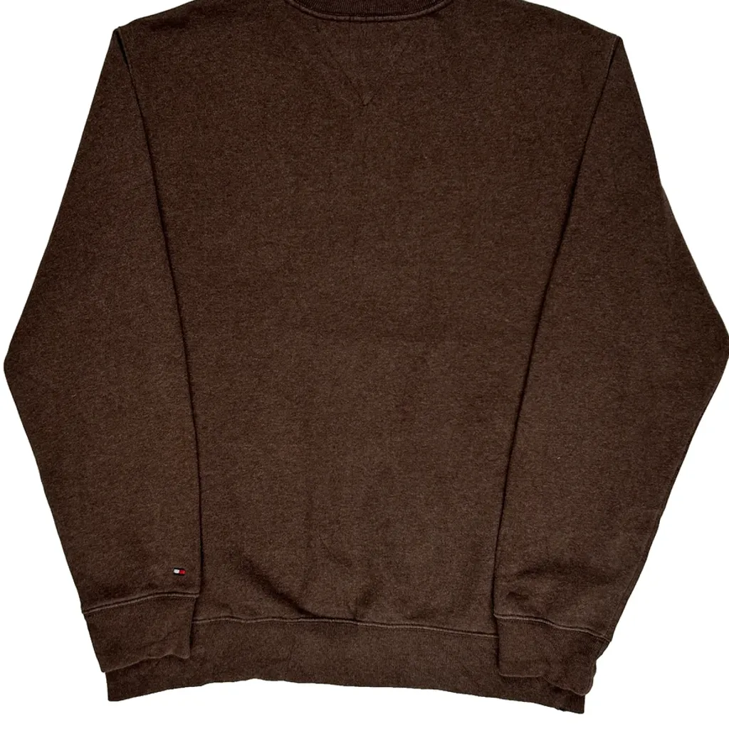 1985 Tommy Hilfiger College Sweatshirt - Medium Brown Cotton - Image 7