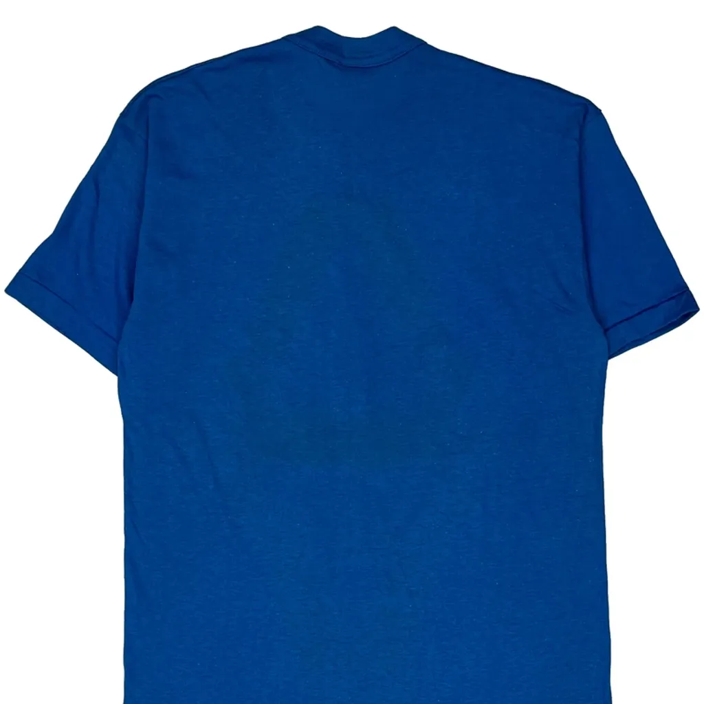 1987 Crosby Stills & Nash Signal Single Stitch T-Shirt - Large Blue Polyester Blend - Image 7