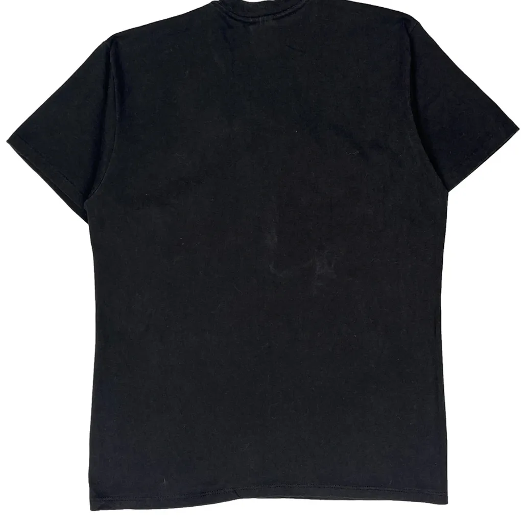 1990 World Series Logo 7 Single Stitch T-Shirt - Large Black Polyester Blend - Image 8