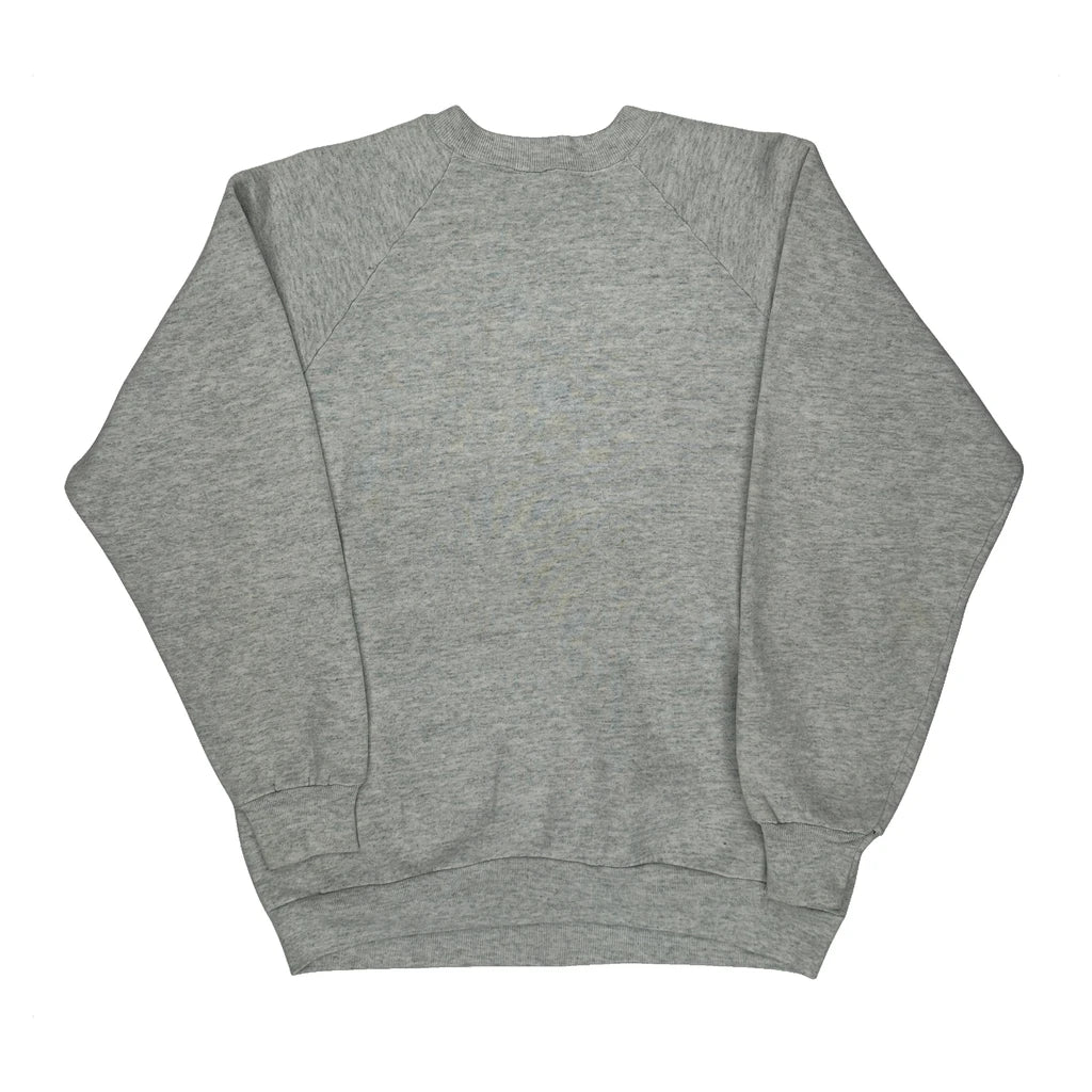 1991 Minnesota Twins Fruit Of The Loom Graphic Sweatshirt - Large Gray Cotton Blend - Image 2