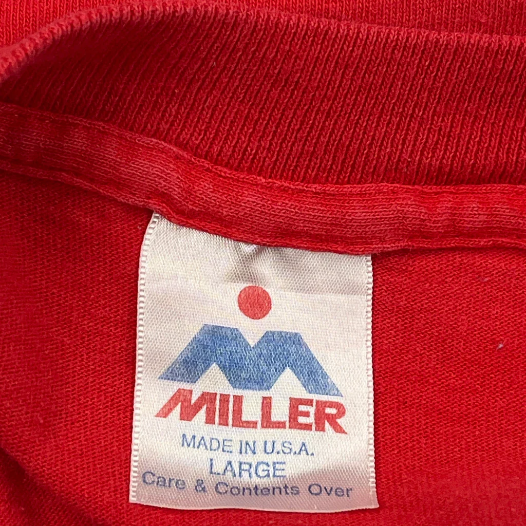 1994 Ncaa Final Four Miller Single Stitch T-Shirt - Large Red Cotton - Image 3