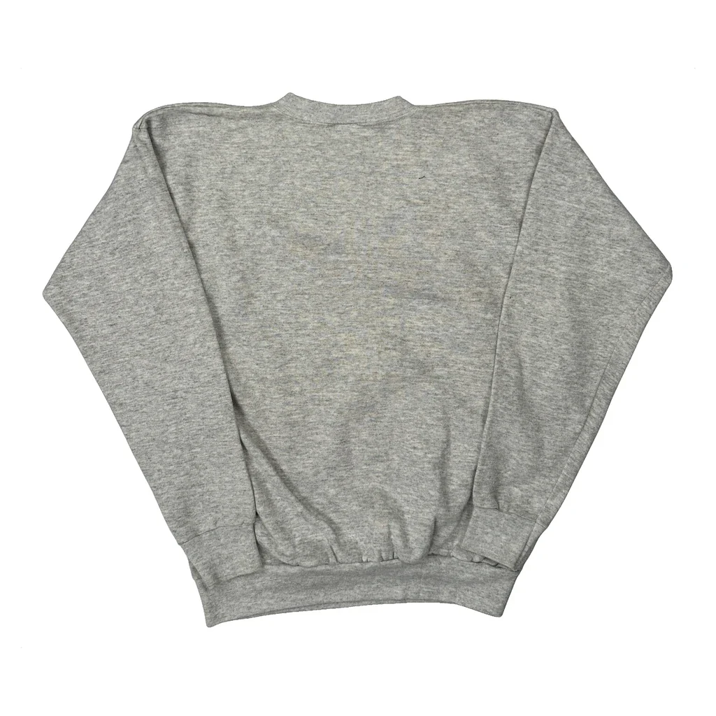 1994 University Of Wisconsin Badgers Tultex College Sweatshirt - Large Grey Cotton - Image 2