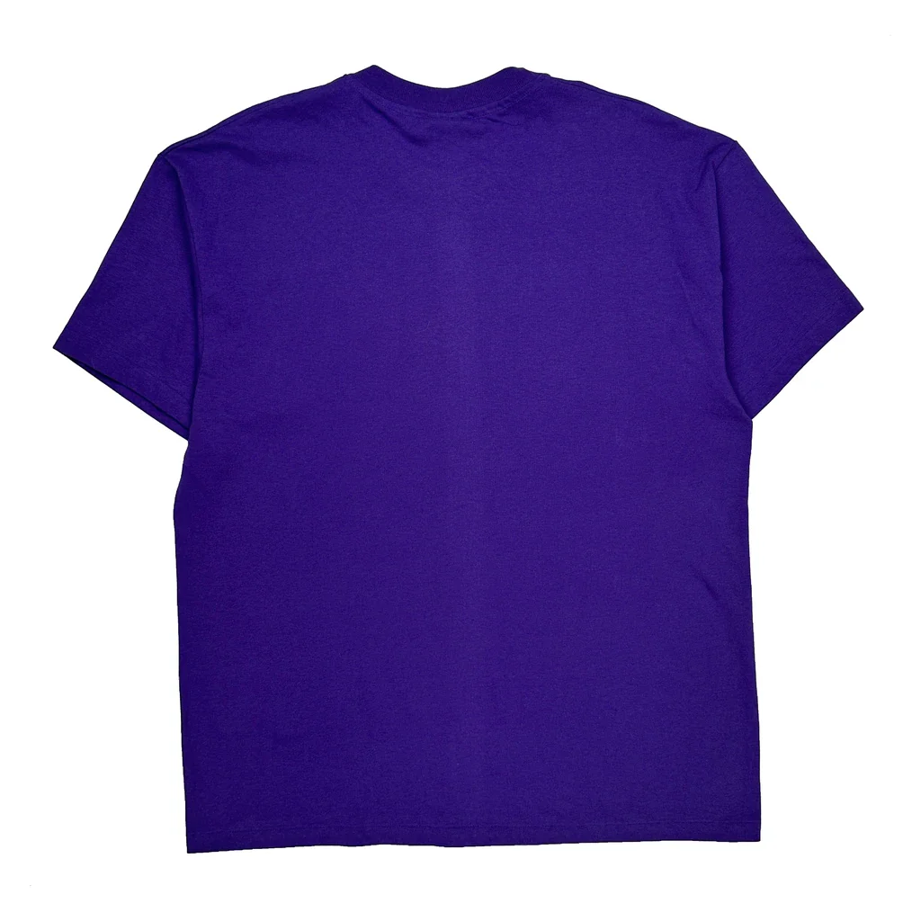 1996 Atlanta Paralympic Games Hanes Single Stitch T-Shirt - XL Purple Cotton - Image 2