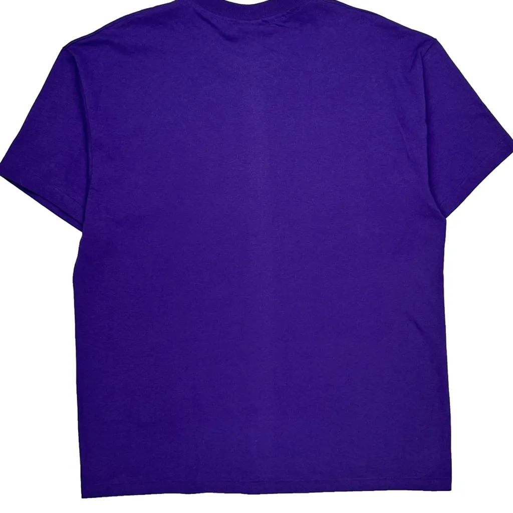 1996 Atlanta Paralympic Games Hanes Single Stitch T-Shirt - XL Purple Cotton - Image 6