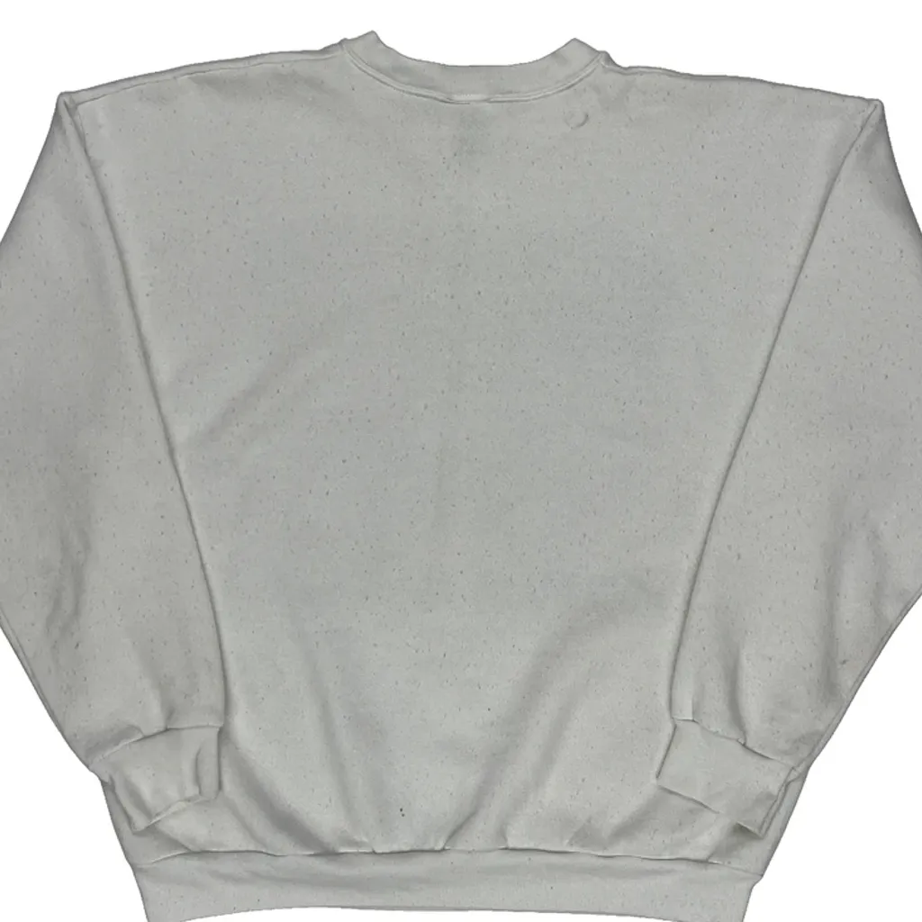 1997 World Series Showdown Tultex Graphic Sweatshirt - Large White Cotton Blend - Image 7