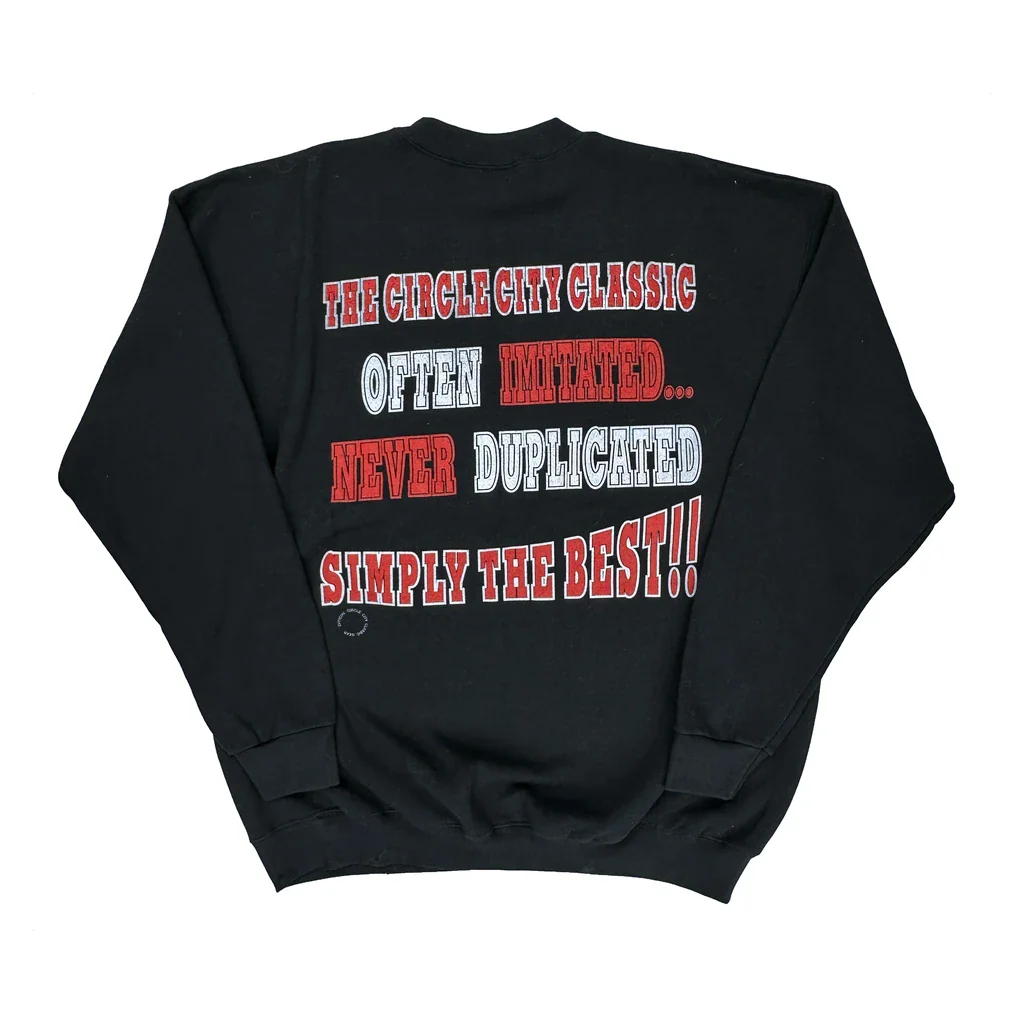 1998 Circle City Classic Lee Graphic Sweatshirt - XL Black Cotton - Image 2