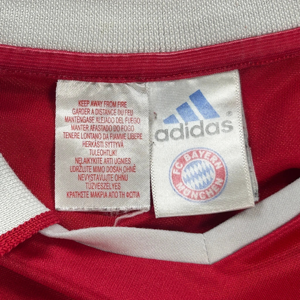 2004-05 Fc Bayern Munich, Age 12 Adidas Football Shirt - Medium Red Polyester - Image 3
