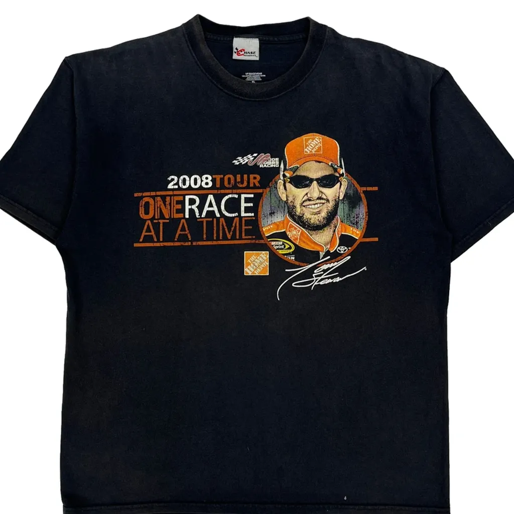 2008 Tour Chase Authentics Nascar T-Shirt - XL Black Cotton - Image 5