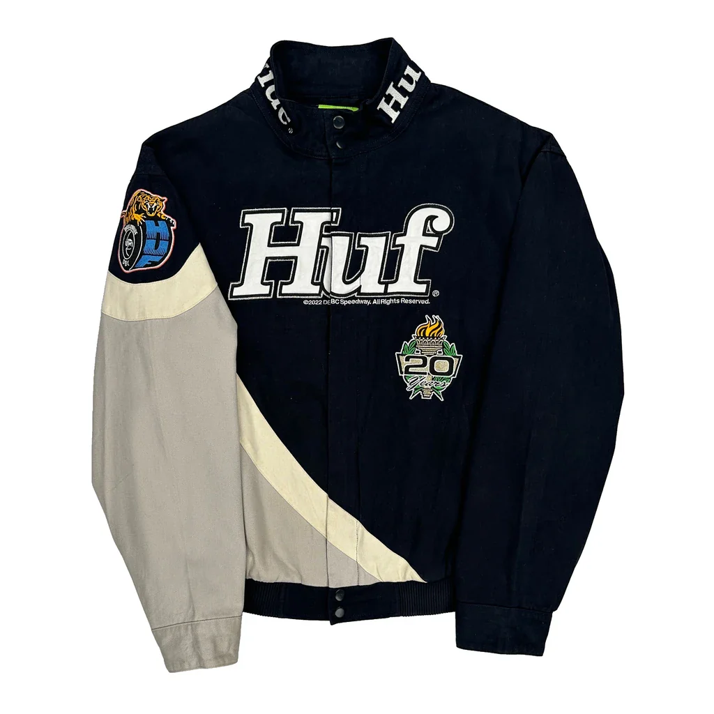 20Th Anniversary Huf Graphic Jacket - Medium Black Cotton