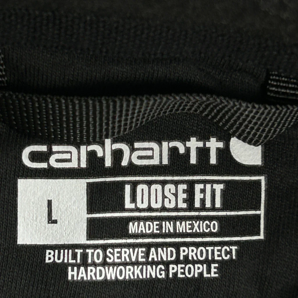230 Eddy Studios Logo Carhartt Hoodie - Large Black Cotton - Image 3