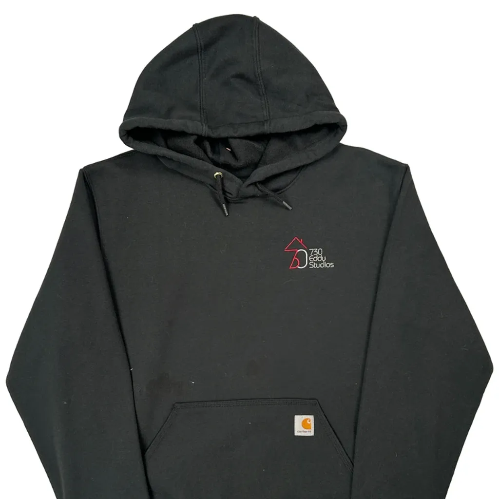 230 Eddy Studios Logo Carhartt Hoodie - Large Black Cotton - Image 4