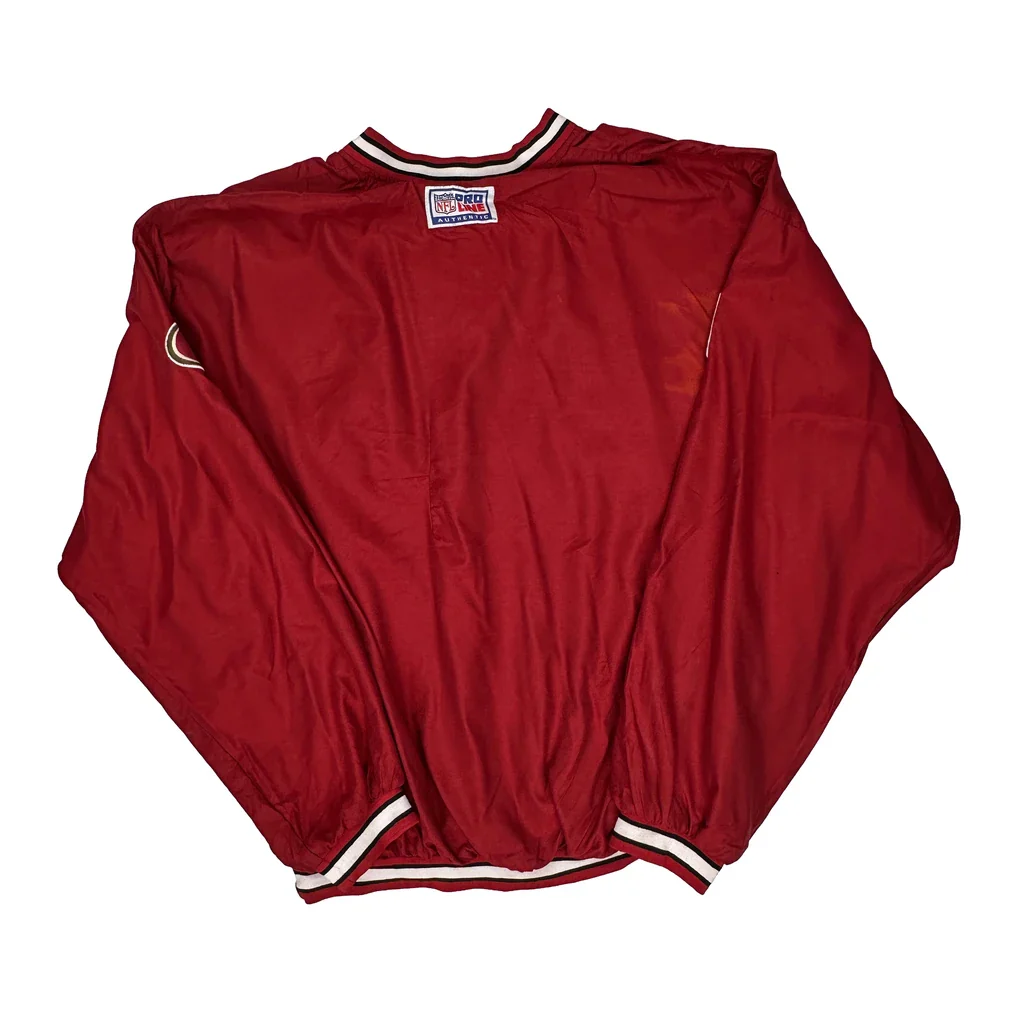 49Ers Reebok Nfl Windbreaker - 2XL Red Polyester - Image 2