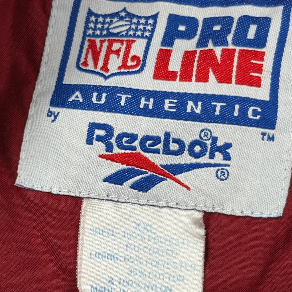 49Ers Reebok Nfl Windbreaker - 2XL Red Polyester - Image 3