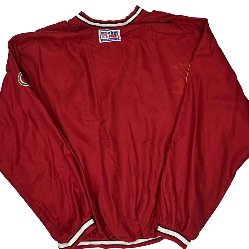 49Ers Reebok Nfl Windbreaker - 2XL Red Polyester - Image 7