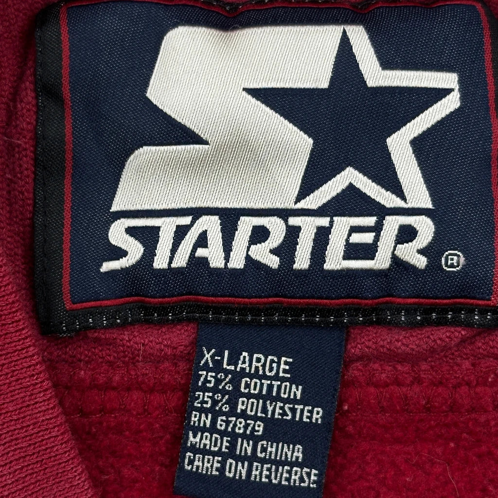 49Ers Starter Football Sweatshirt - XL Red Cotton Blend - Image 3