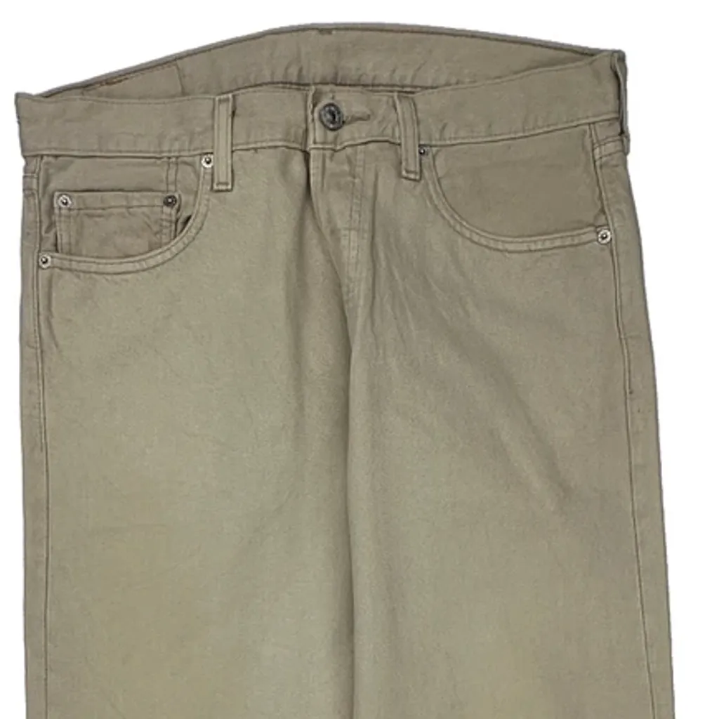 501 Levis Jeans - 33W 32L Beige Cotton - Image 9