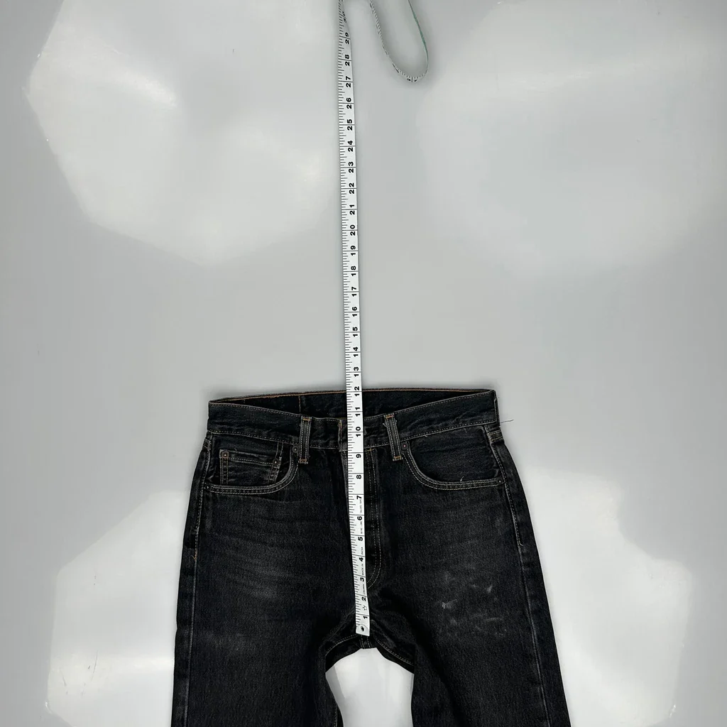 501 Levis Jeans - 30W 32L Black Denim - Image 5