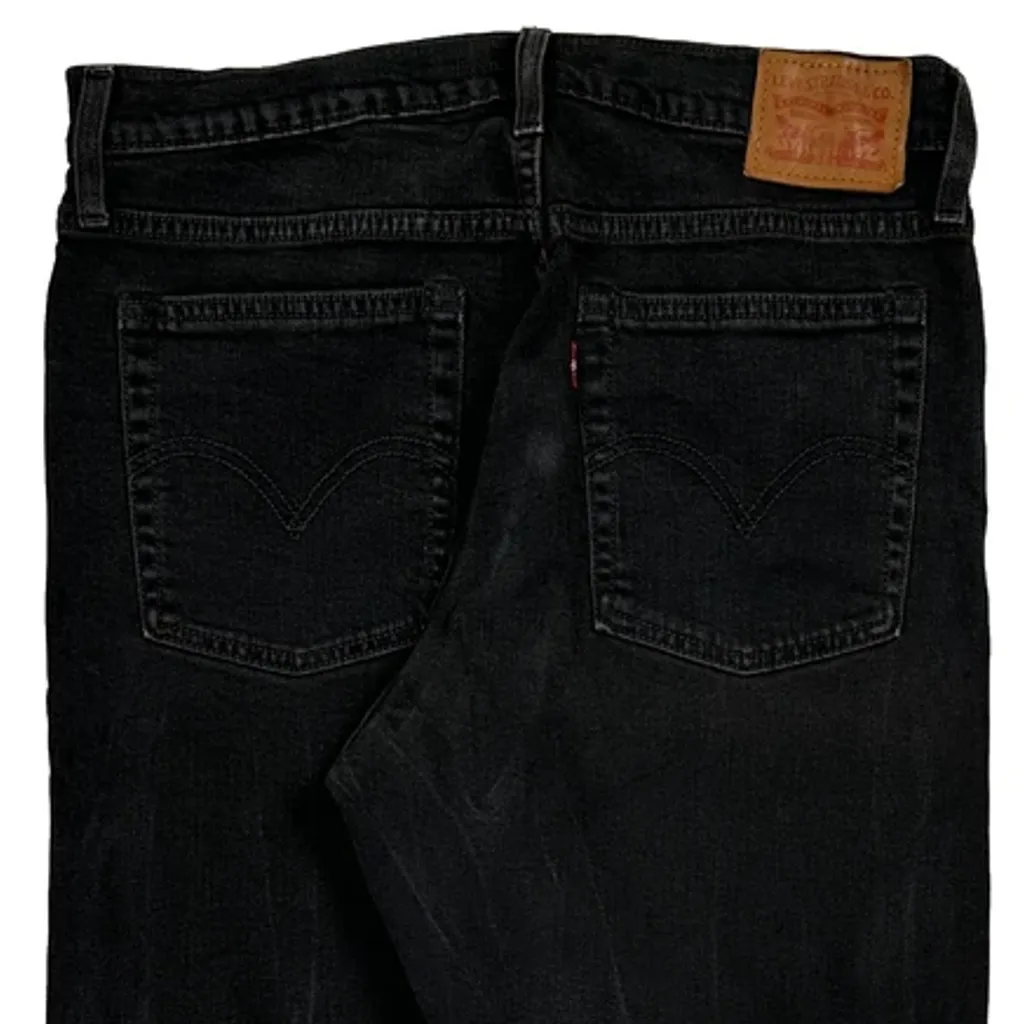 501 Levis Jeans - 30W 28L Black Denim - Image 7