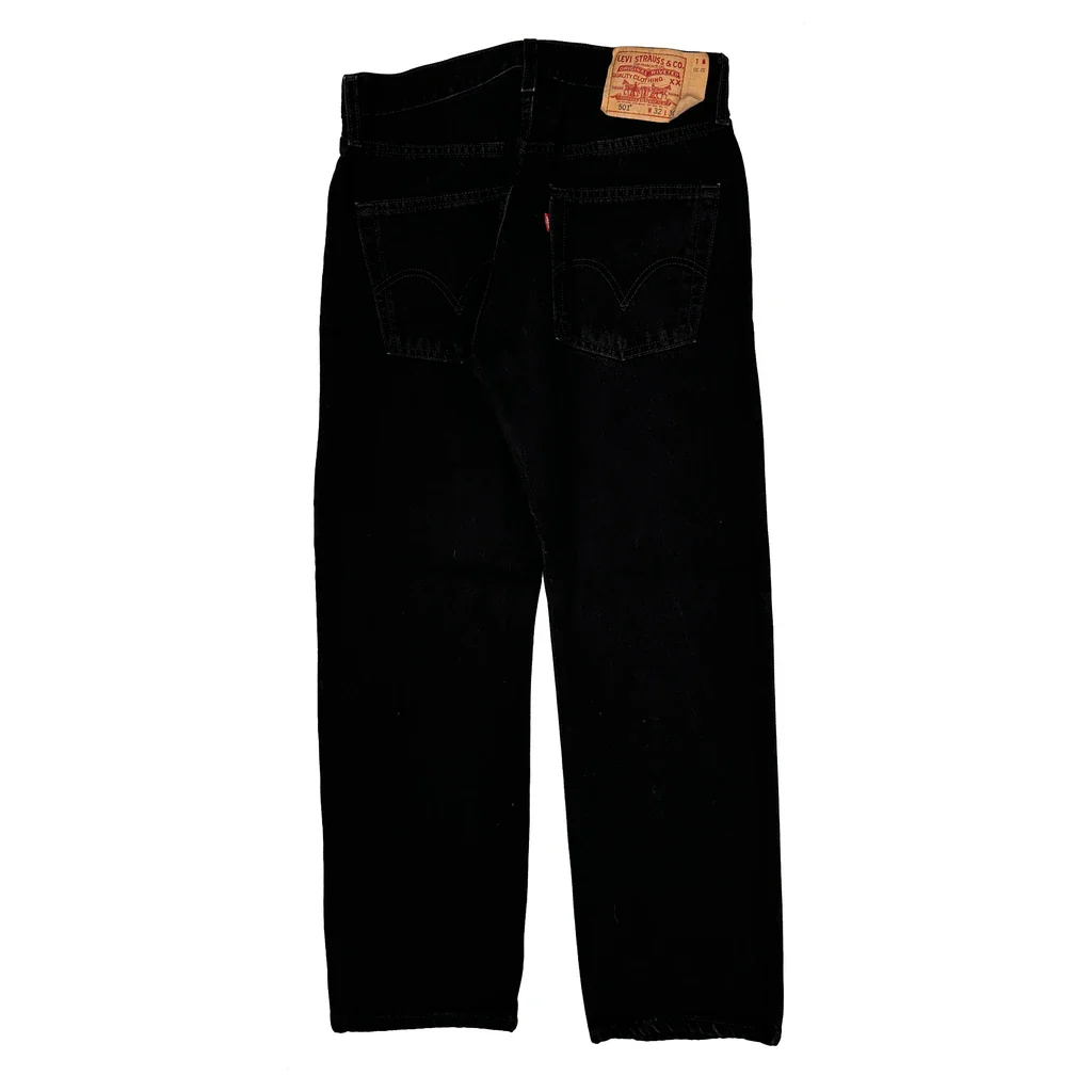 501 Levis Jeans - 32W 30L Black Cotton