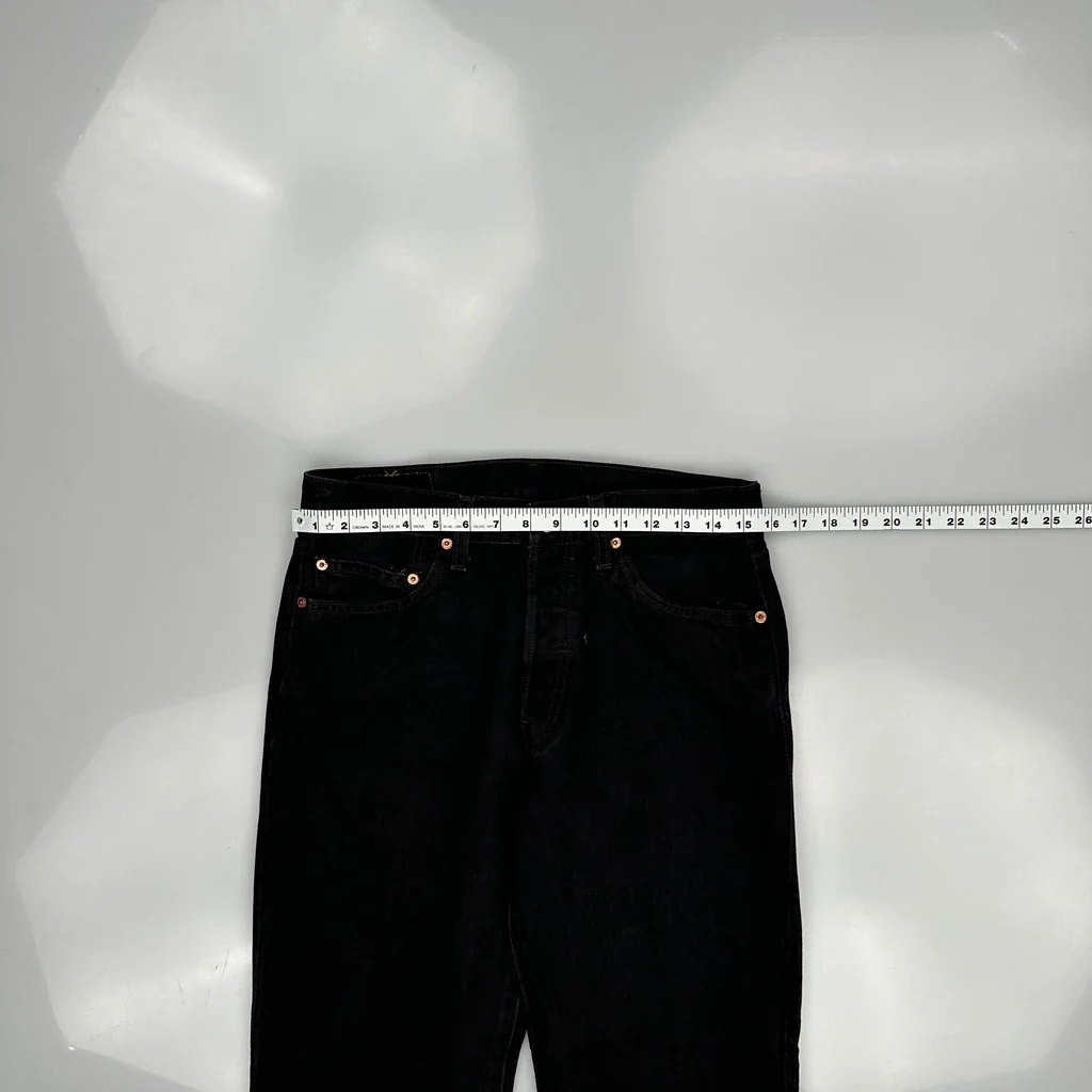 501 Levis Jeans - 32W 30L Black Cotton - Image 3