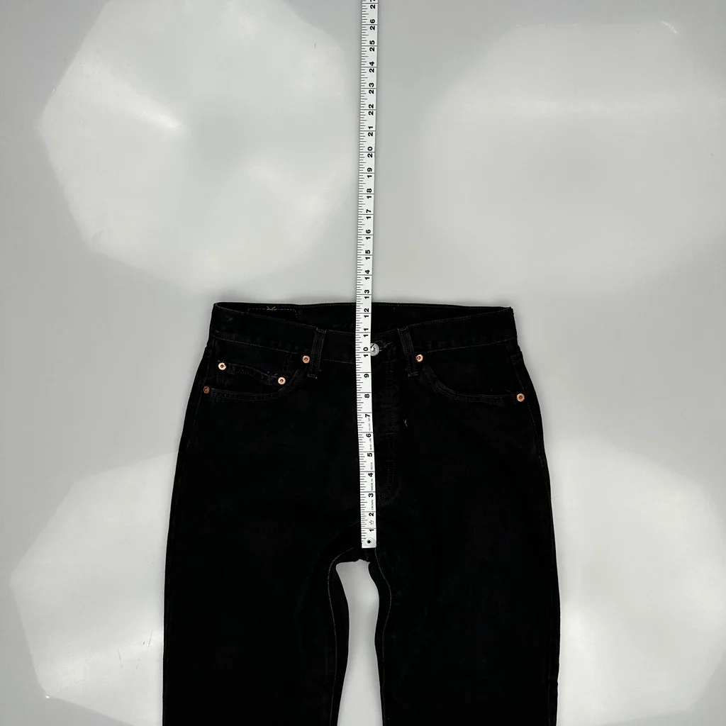 501 Levis Jeans - 32W 30L Black Cotton - Image 4