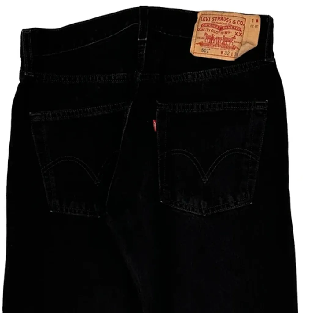 501 Levis Jeans - 32W 30L Black Cotton - Image 8