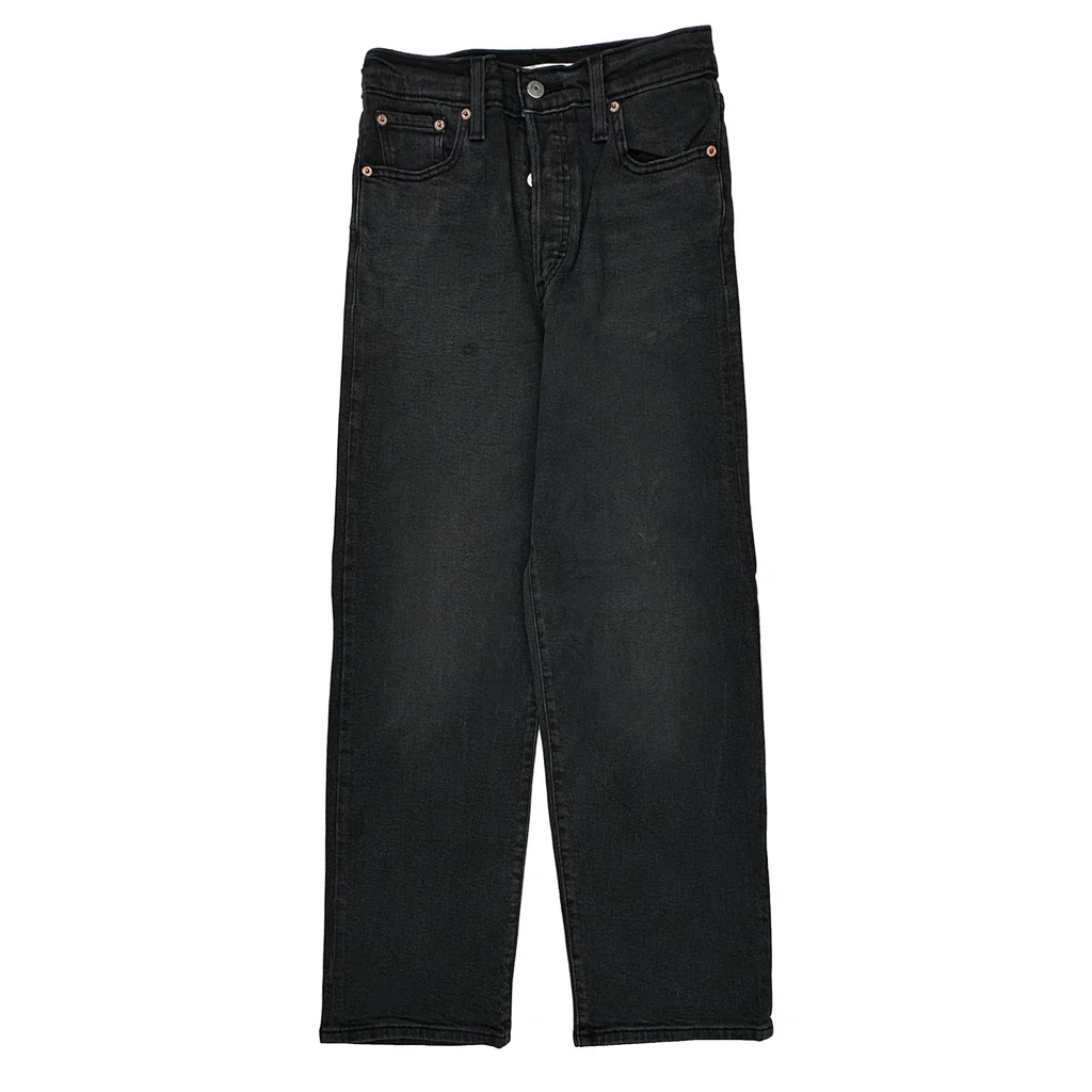 501 Levis Jeans - 32W 27L Black Cotton - Image 2