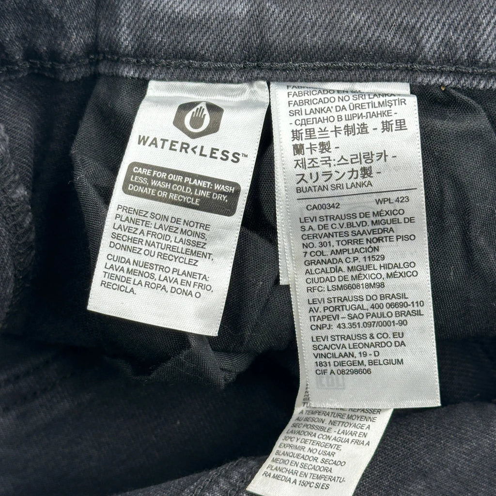 501 Levis Jeans - 32W 27L Black Cotton - Image 6