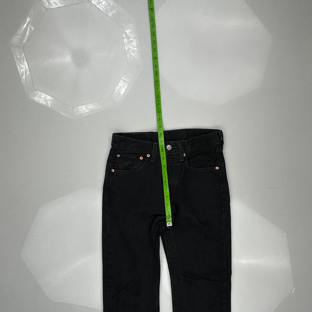 501 Levis Jeans - 32W 31L Black Cotton - Image 4