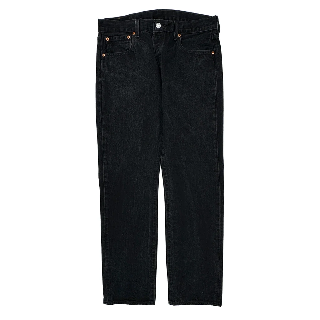501 Levis Jeans - 32W 31L Black Cotton - Image 2