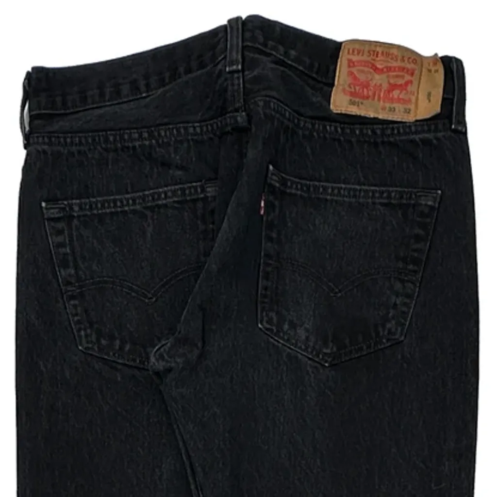 501 Levis Jeans - 32W 31L Black Cotton - Image 8