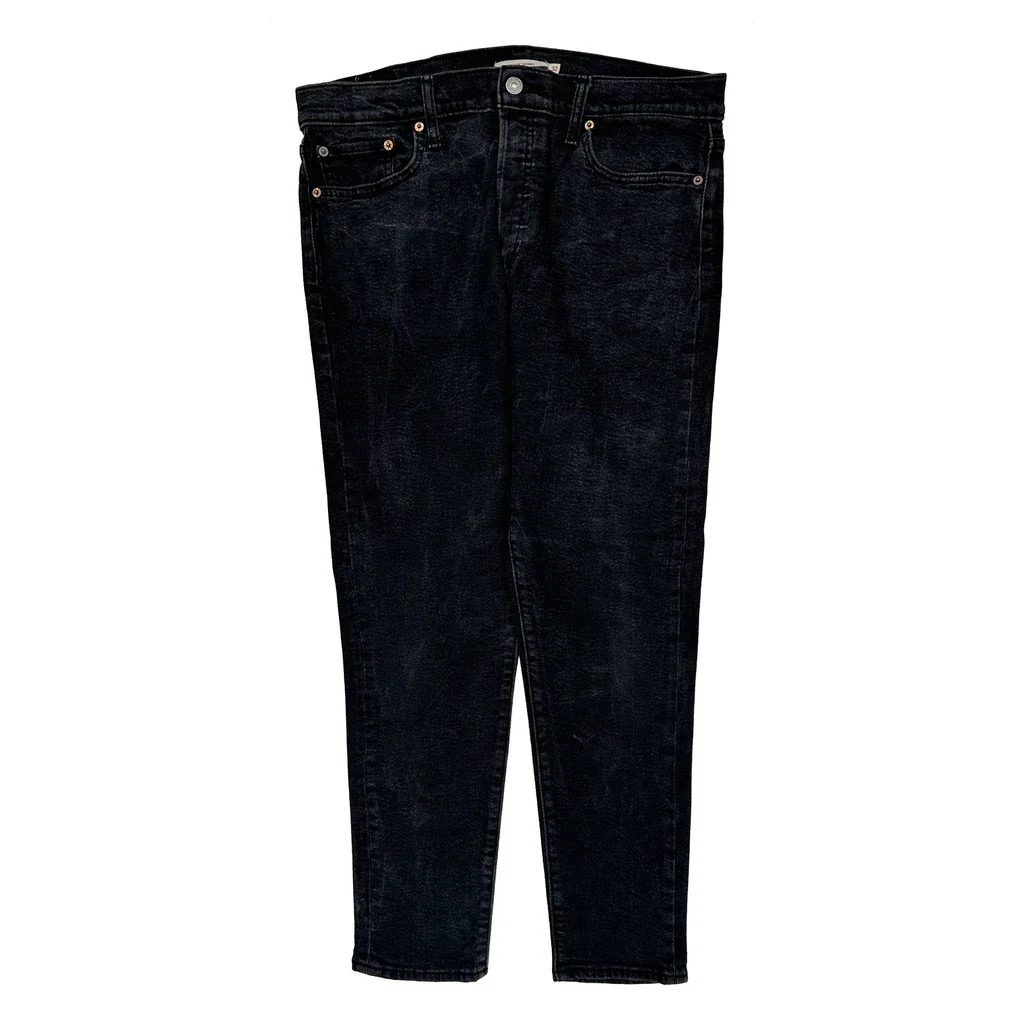 501 Levis Jeans - 32W 27L Black Cotton - Image 2