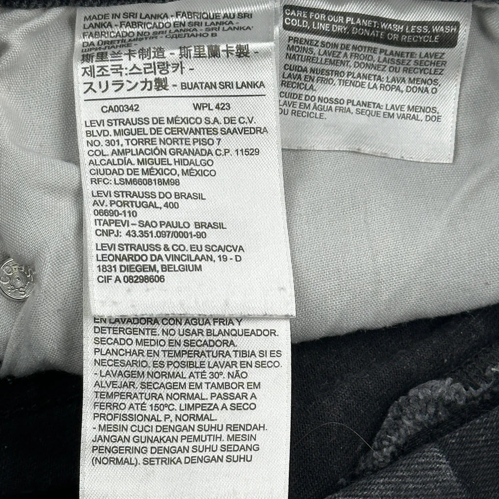 501 Levis Jeans - 32W 27L Black Cotton - Image 6