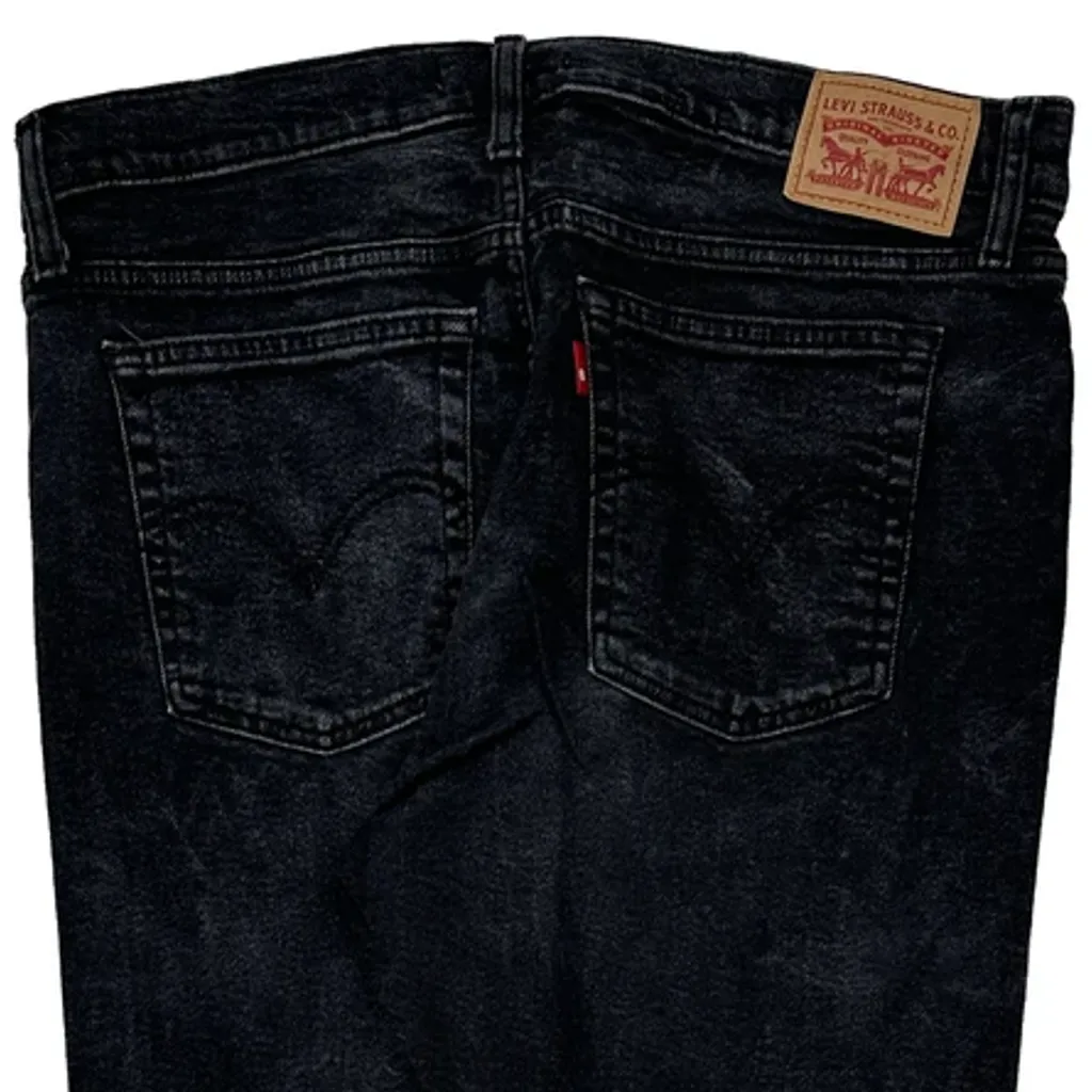 501 Levis Jeans - 32W 27L Black Cotton - Image 8