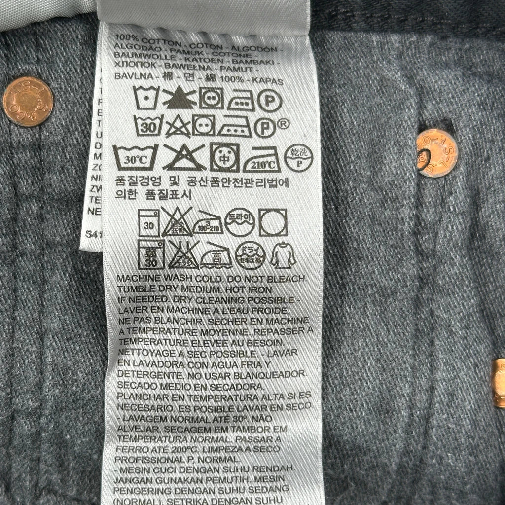 501 Levis Jeans - 34W 32L Black Cotton - Image 7