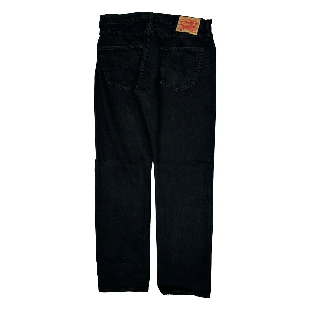 501 Levis Jeans - 34W 32L Black Cotton