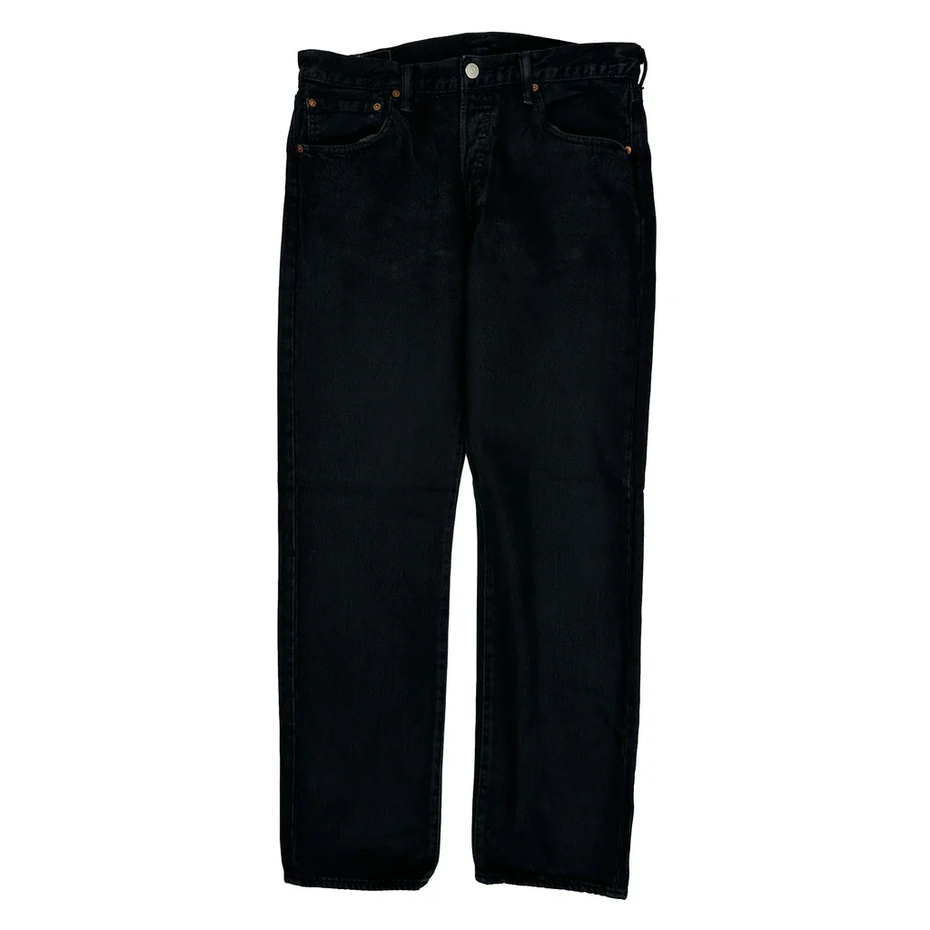 501 Levis Jeans - 34W 32L Black Cotton - Image 2