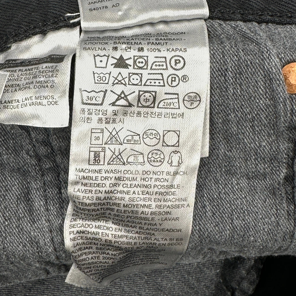 501 Levis Jeans - 34W 32L Black Cotton - Image 7